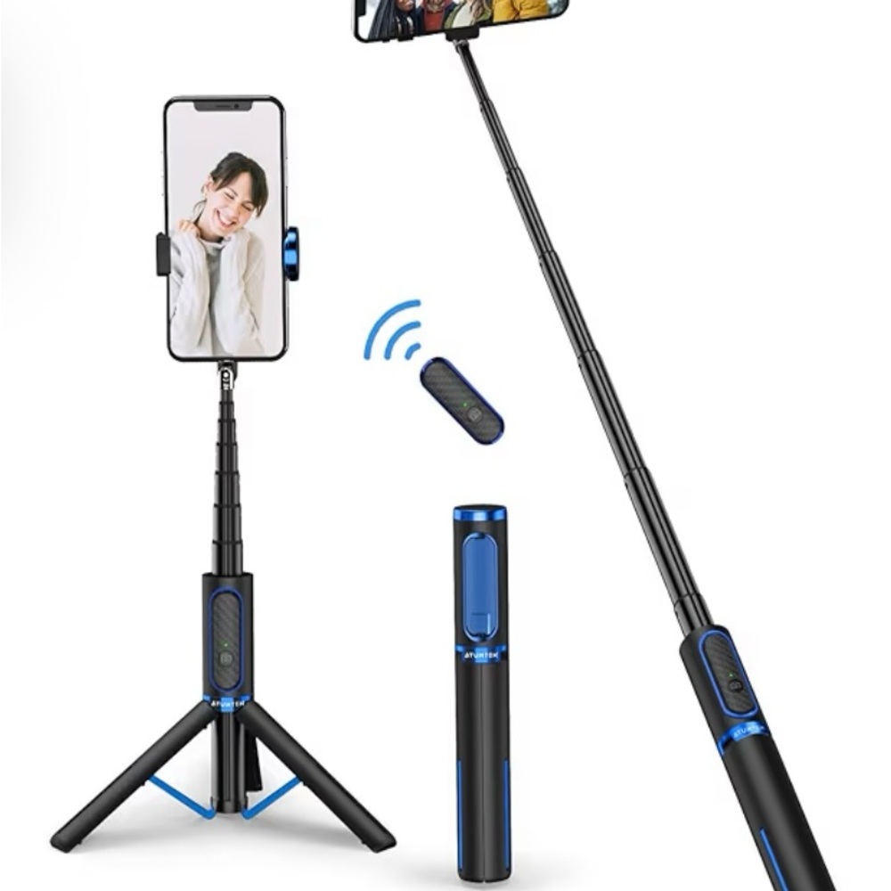 Top Rated Atumtek Selfie Stick Tripod with Remote Photo Taking capabilities - Picture 2 of 15